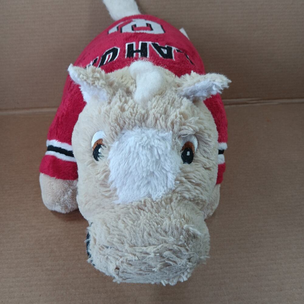 Pillow Pets Oklahoma University Mascot Plush Traveler Folding Pillow 16”